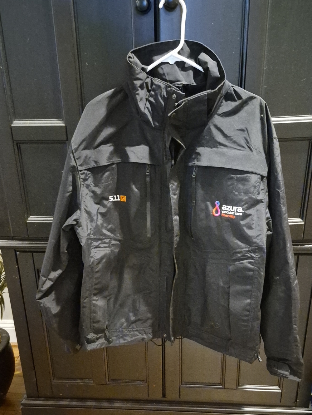 5.11 Tactical Black Men's Jacket with Azura Patch